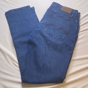 Men's Blue Denim Straight Jeans-NWOT